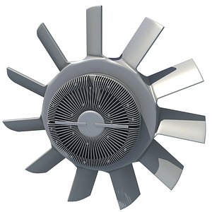 Engine Cooling Fan 3D Model