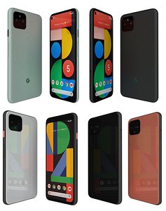 Google Pixel 4 And 5 3D model