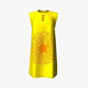 3D dress button