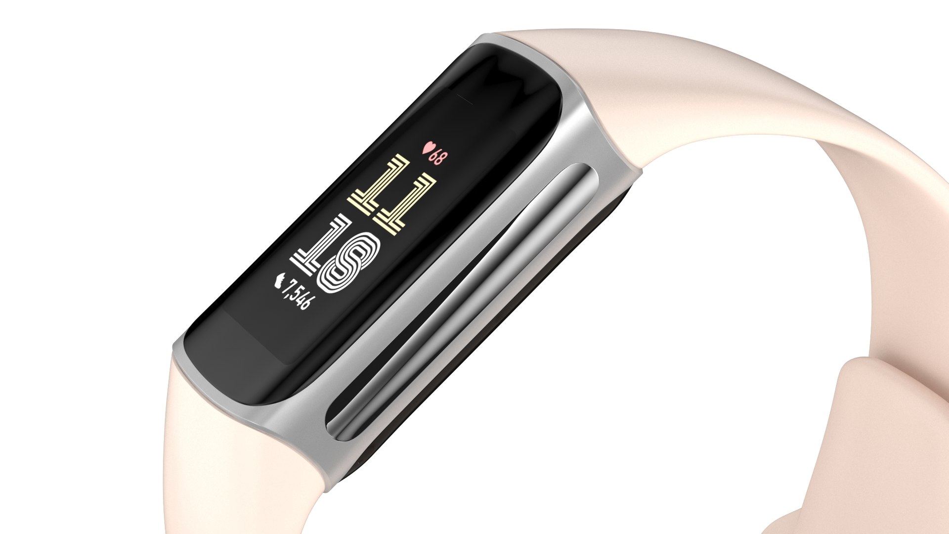3D Model Fitbit Charge 6 Silver - TurboSquid 2158154