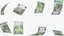 Spadające banknoty 100 euro