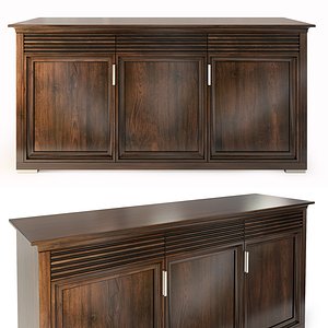 3D chest sideboard luna selva model