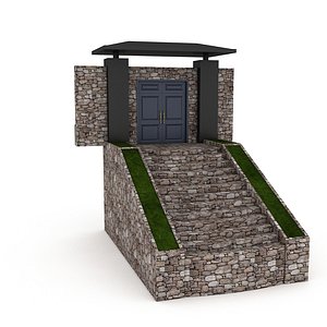 3D garden wall  door