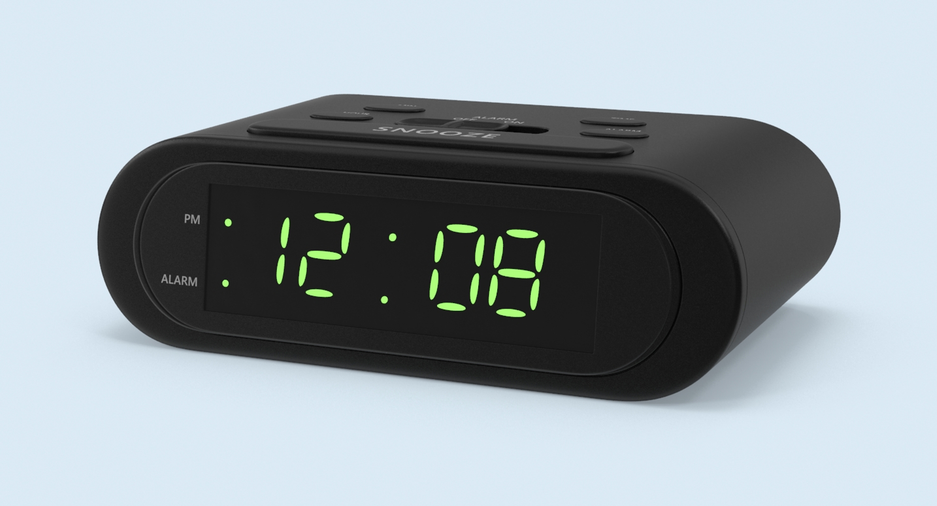 3d battery alarm clock model