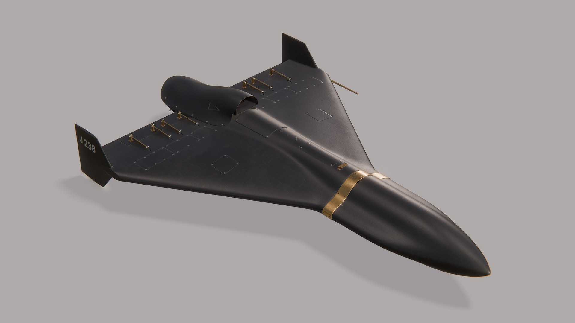 3D модель Shahed 238 Jet HESA Иранский дрон-камикадзе - TurboSquid 2176587