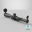 Mirino da cecchino con coperture Lowpoly