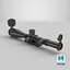 Mirino da cecchino con coperture Lowpoly