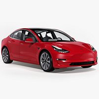 Tesla Model 3 with Interior New