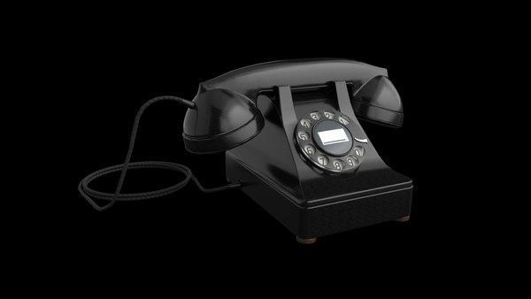 Old Telephones 3D model