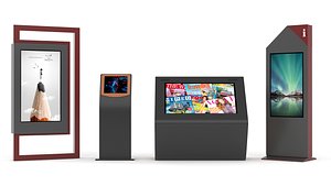 Electronic Kiosk Collection 3D model