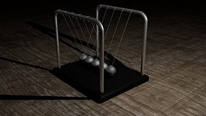 3d newton s cradle model