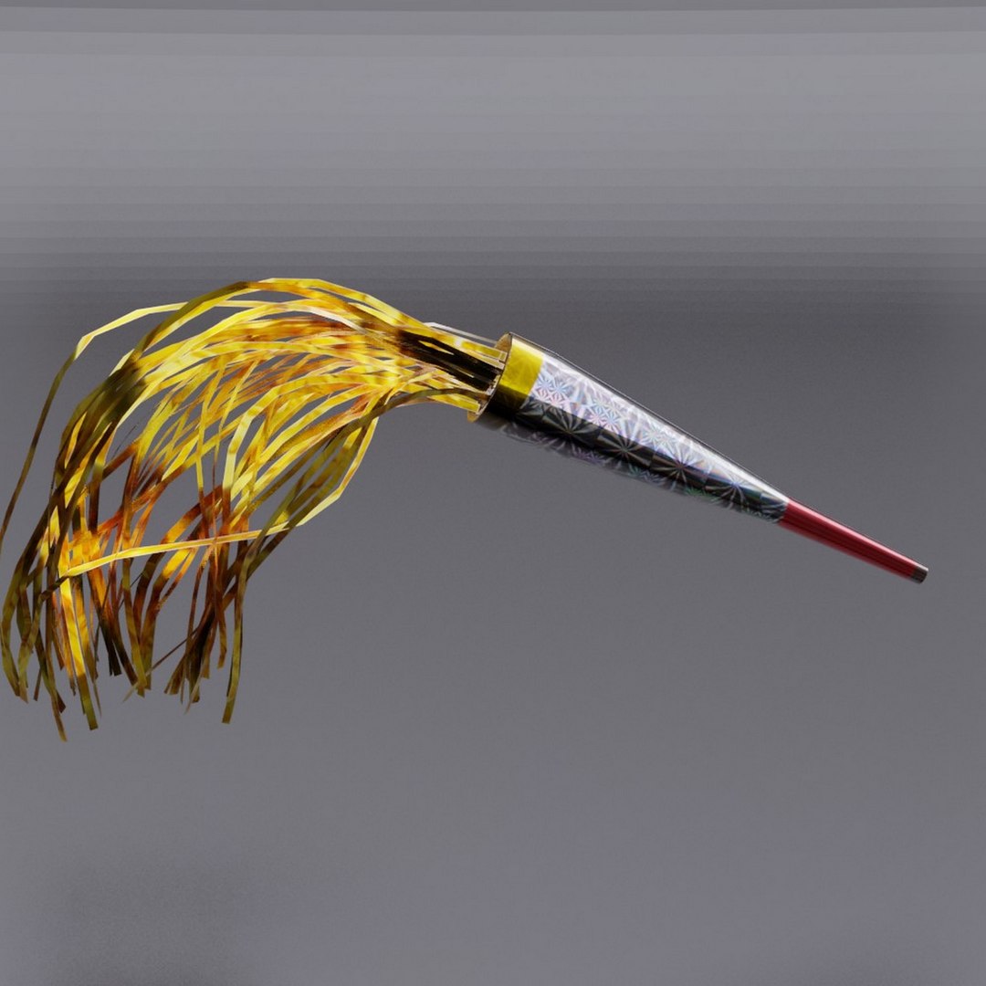 Party Horn Blower Noisemaker Confetti 3D Model TurboSquid 2173029