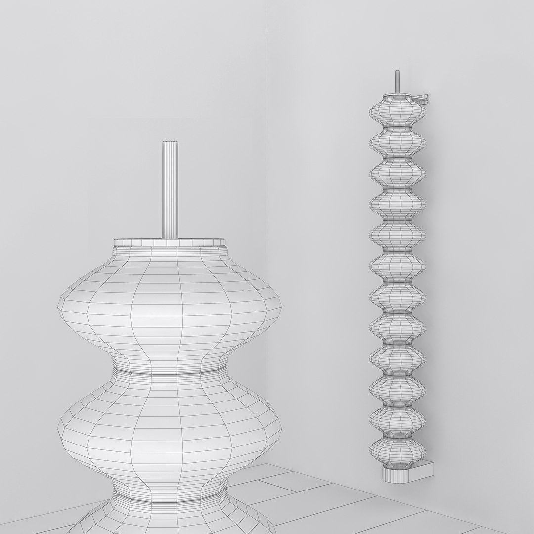 3d Milano Tubes Wall Radiator Model