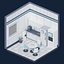 Low Poly Sci-Fi Rooms Pack