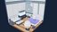 Low Poly Sci-Fi Rooms Pack