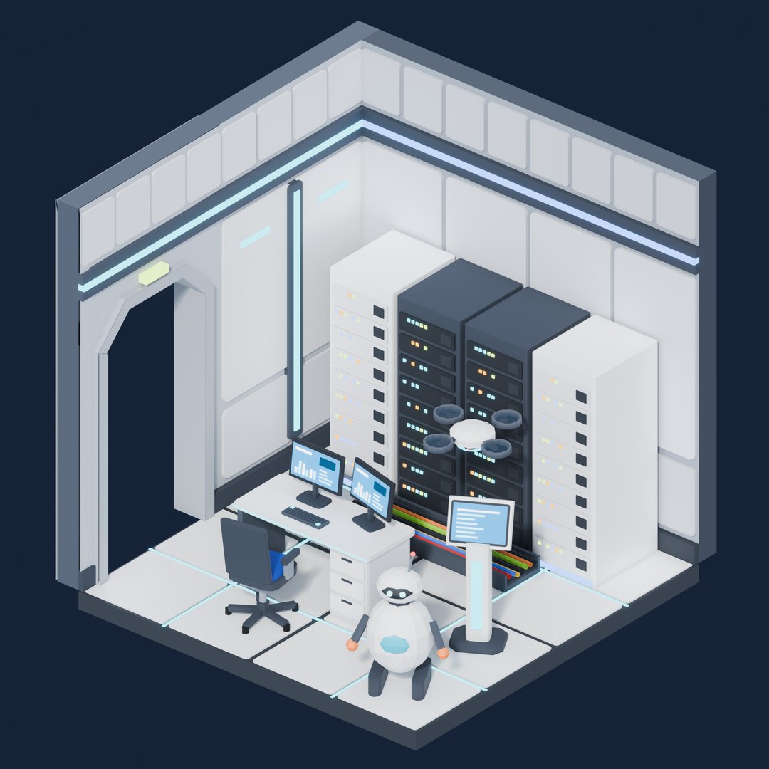 3D Low Poly Sci-Fi Rooms Pack model https://p.turbosquid.com/ts-thumb/07/uNXkFl/Xd/room_08_server_room/png/1793452523/1920x1080/fit_q87/942a89f1d5cc515009b632bad0763e4a6a027293/room_08_server_room.jpg