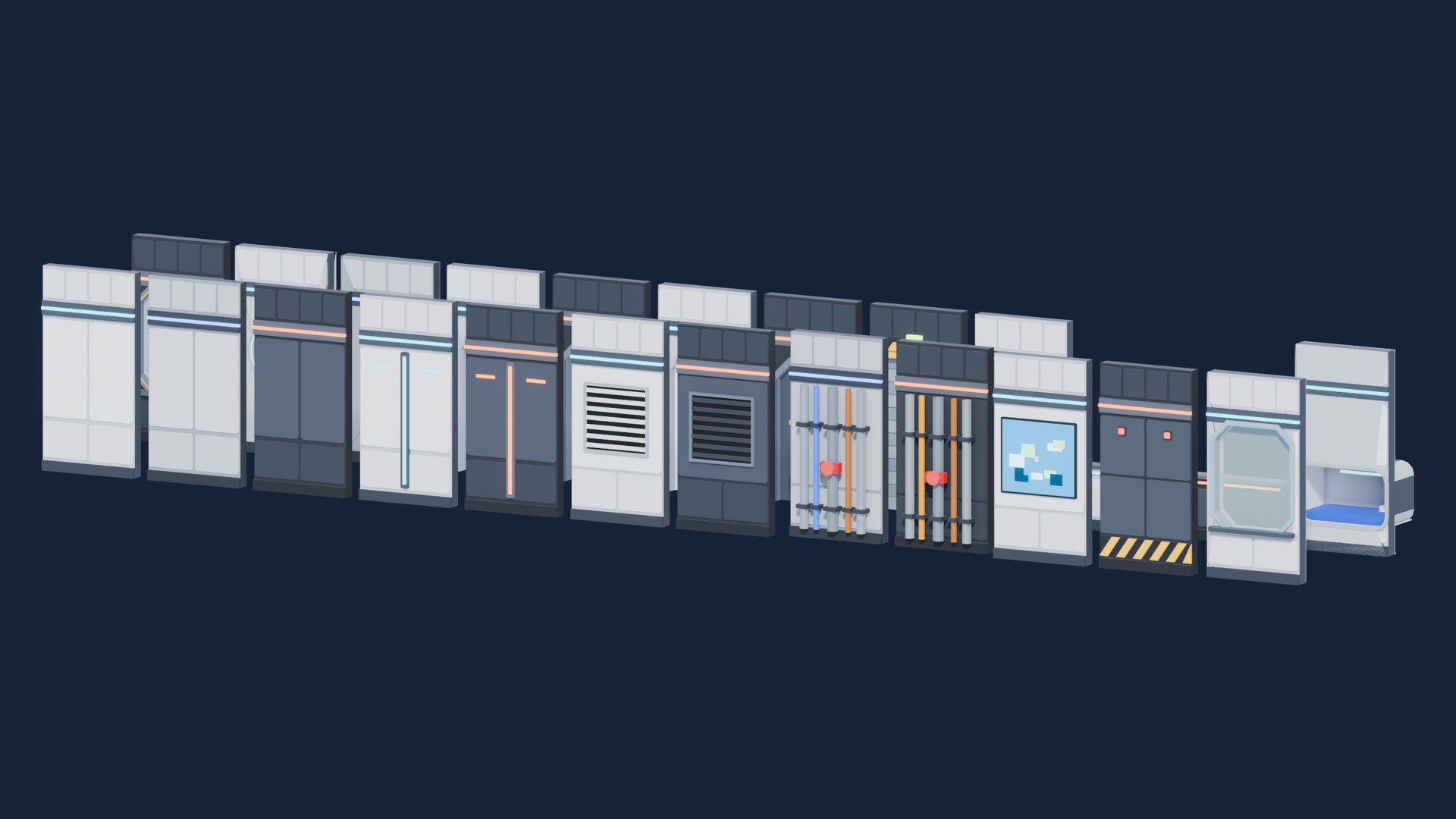3D Low Poly Sci-Fi Rooms Pack model https://p.turbosquid.com/ts-thumb/07/uNXkFl/nS/10_walls/png/1793452479/1920x1080/fit_q87/eefb36a923b91de753c17e0d7af2a6d6b01a4a6a/10_walls.jpg