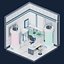 Low Poly Sci-Fi Rooms Pack