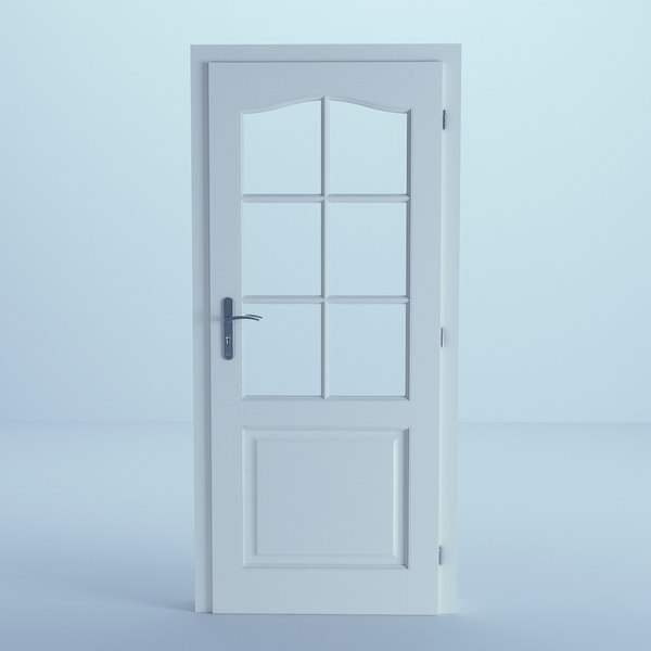 3D model door white