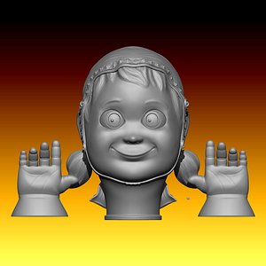 BETA Caperucita mecanismo ojos - Glove Puppet eye mechanism 3D print model