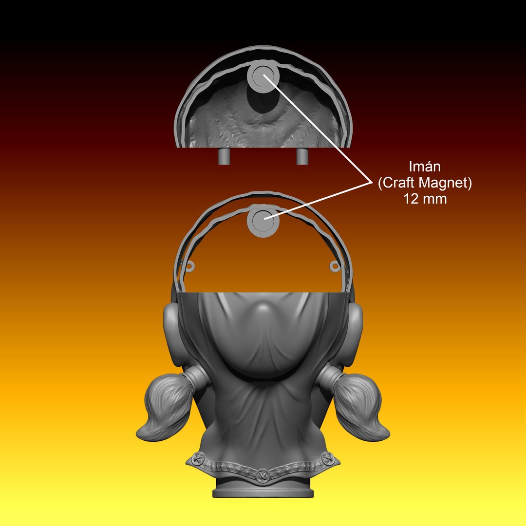 3D BETA Caperucita Mecanismo Ojos Glove Puppet Eye Mechanism 3D Print