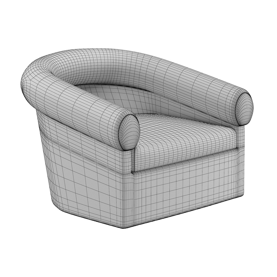 3D CLARE SWIVEL LOUNGE CHAIR Model - TurboSquid 2118235