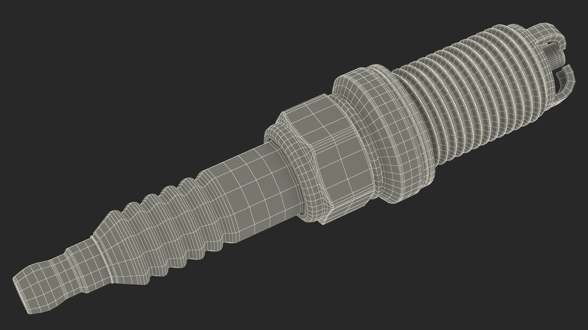 3D Electrode For Spark Plug 3 Stroke Red TurboSquid 2145624