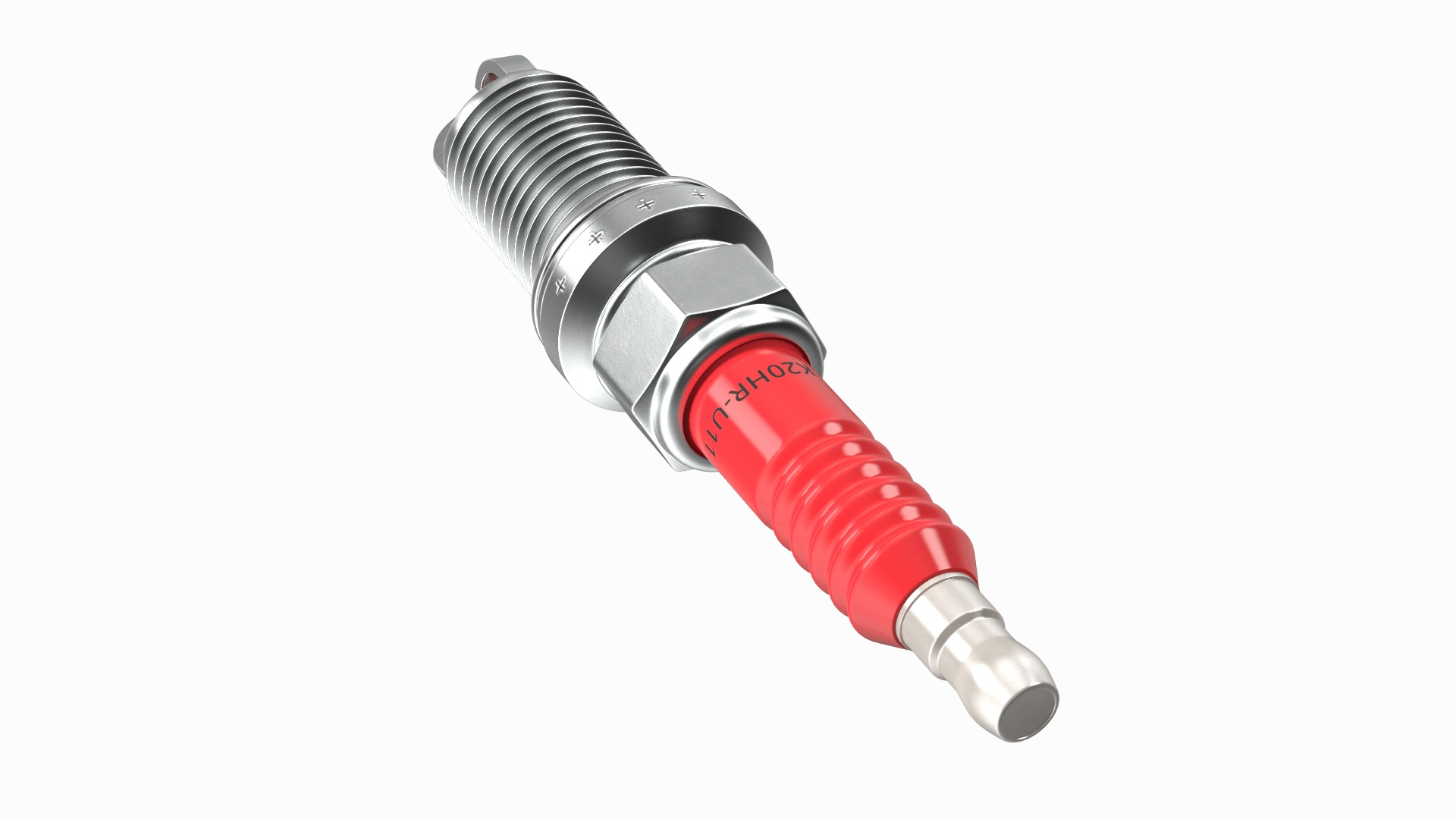 3D Electrode For Spark Plug 3 Stroke Red TurboSquid 2145624