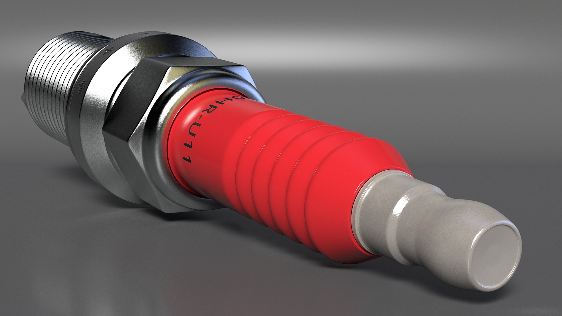 3D Electrode For Spark Plug 3 Stroke Red TurboSquid 2145624