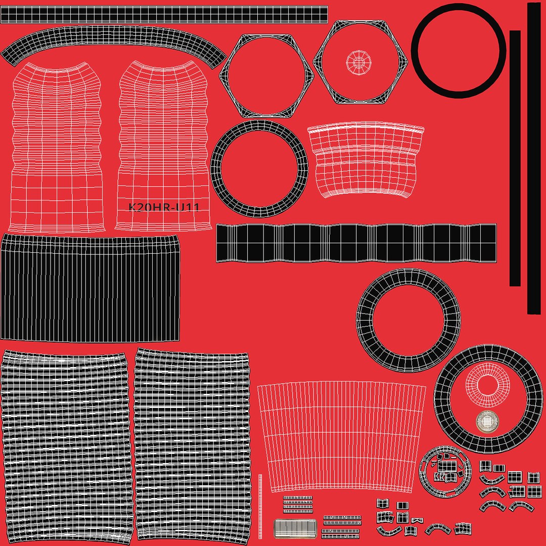 3D Electrode For Spark Plug 3 Stroke Red TurboSquid 2145624