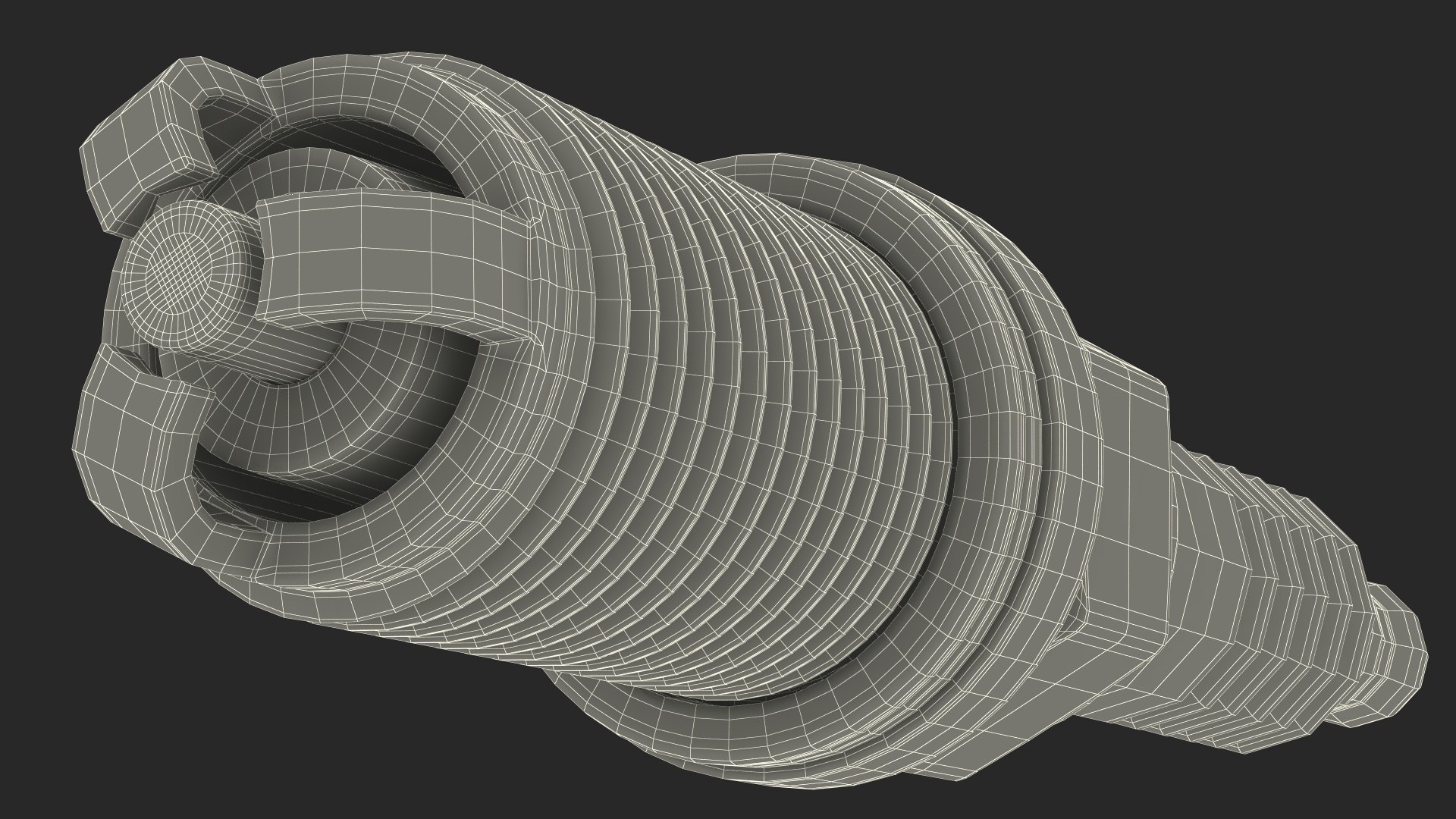 3D Electrode For Spark Plug 3 Stroke Red TurboSquid 2145624