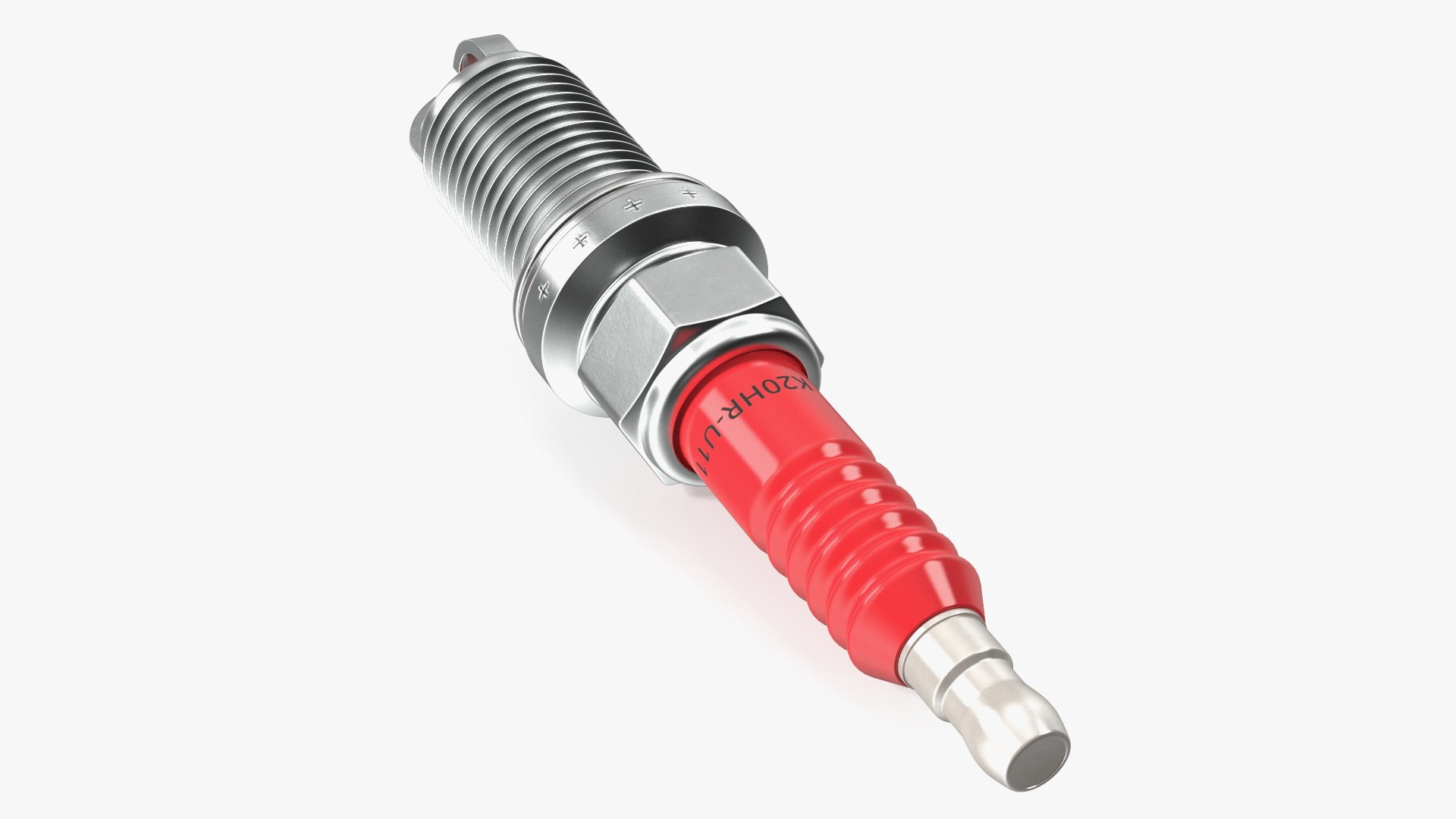 Electrode for Spark Plug 3 Stroke Red 3D model preview