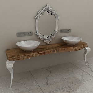 consolle bagno 3d 3ds