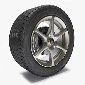 wheel gtr r34 3d model