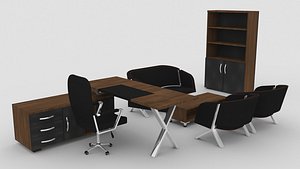 X-Office Furniture 3D model
