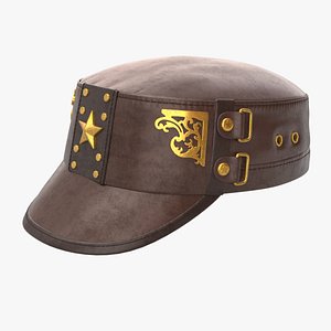 3D Leather Cap