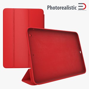 Ipad Mini Red Smart Case 3D Model