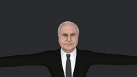 Helmut Kohl  Hyper Realistic Full Body Fully Rigged Character
