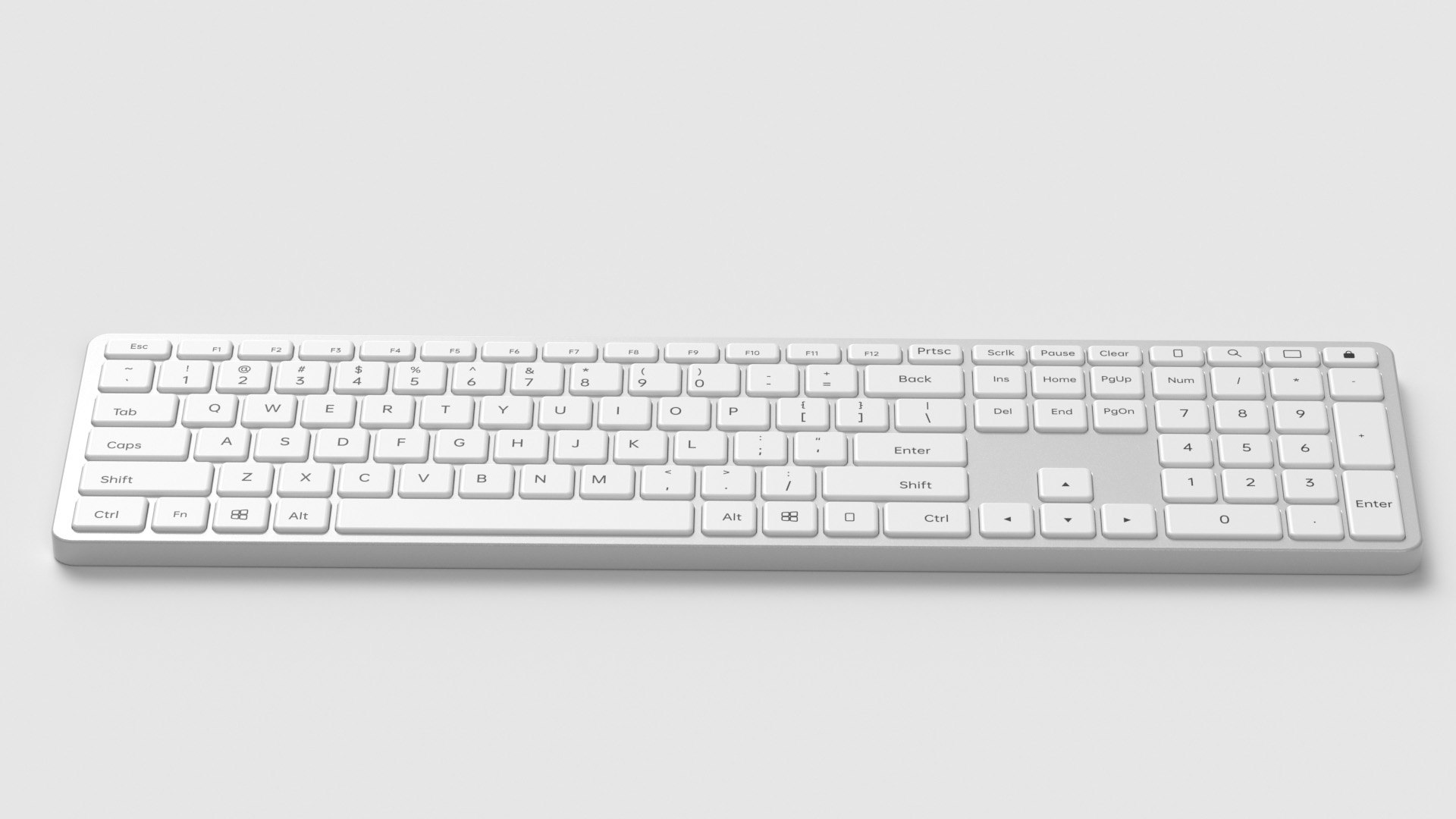 Simple Computer Keyboard Mockup Design 3D Model - TurboSquid 2326022