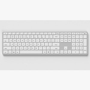 Simple computer keyboard mockup design 3D model