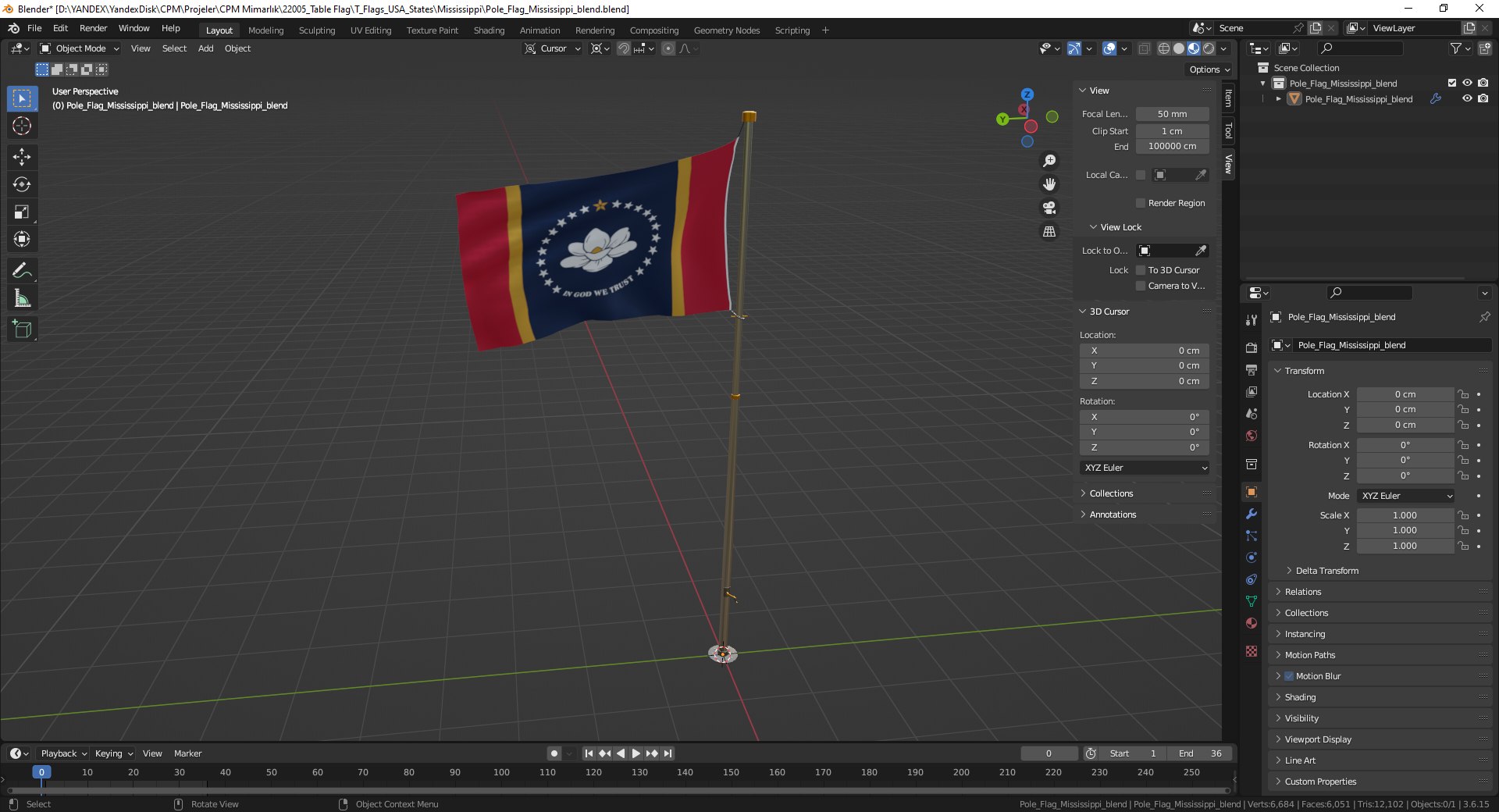 Pole Flag Mississippi 3D model https://p.turbosquid.com/ts-thumb/08/dM2VaF/PY/20240912_205116/png/1726166230/1920x1080/fit_q87/c9ad3a26c583ab635cd938e75d153e12e14aae48/20240912_205116.jpg