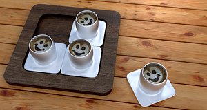 free coffee cup 3d model