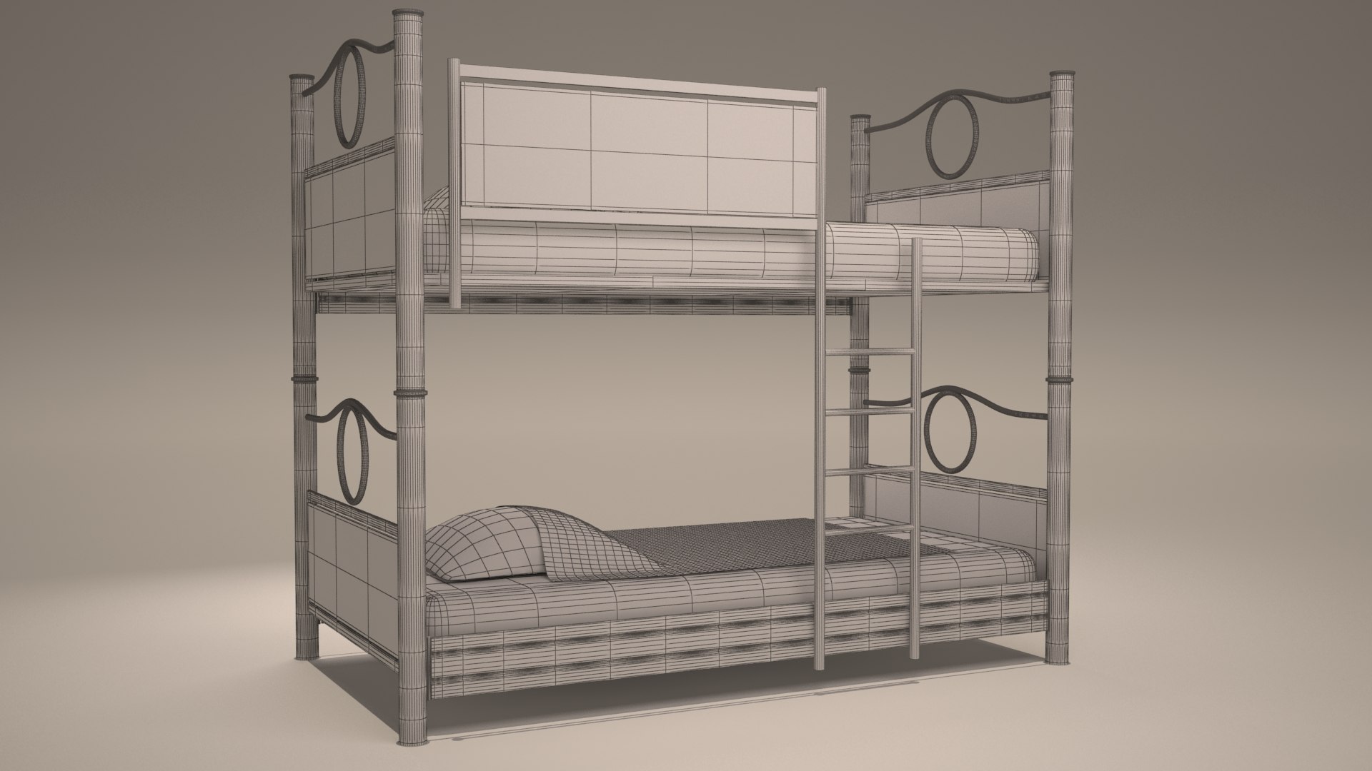 Bunk Bed 3d Model - Turbosquid 1168924