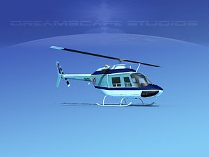 rotor oh-58 bell 206 3D