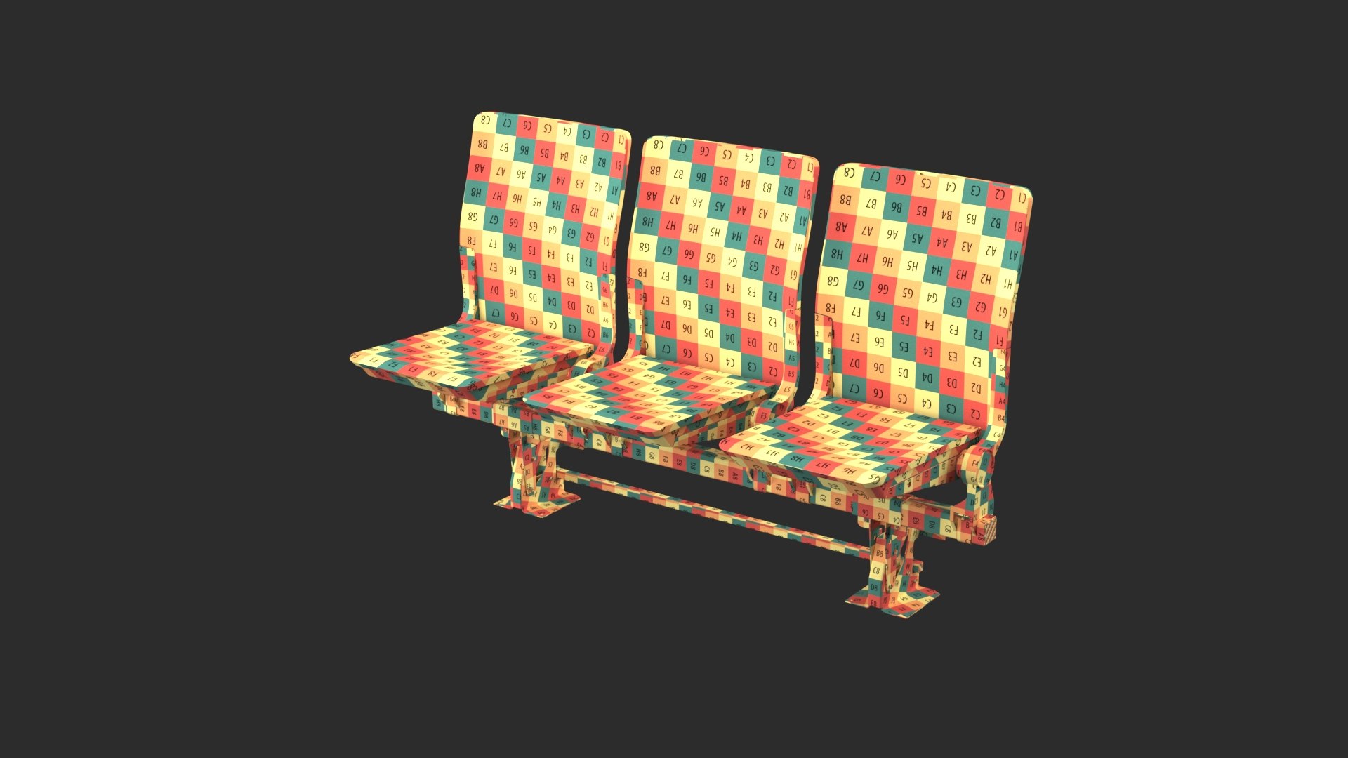 3D Stadium Seats Model - TurboSquid 2034338