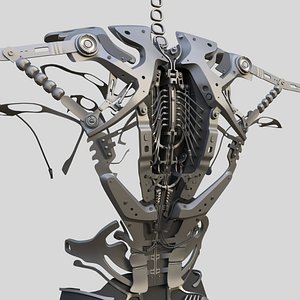 Sci-fi Armor Female 4 3d Model