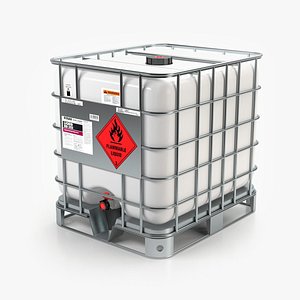 3D IBC container 275 gallon model