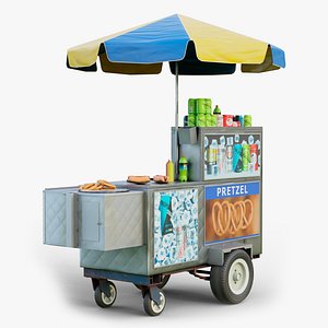 Hot Dog Cart GameReady LODs