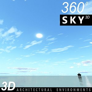 sky clouds 3d model