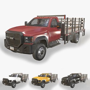 3D Medium Duty Truck VX400 - Stake Bed